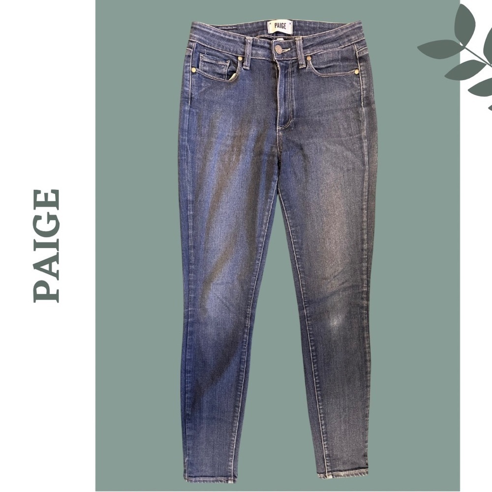 Paige HOXTON ULTRA SKINNY JEAN Blue Denim Size 27 - Picture 2 of 6